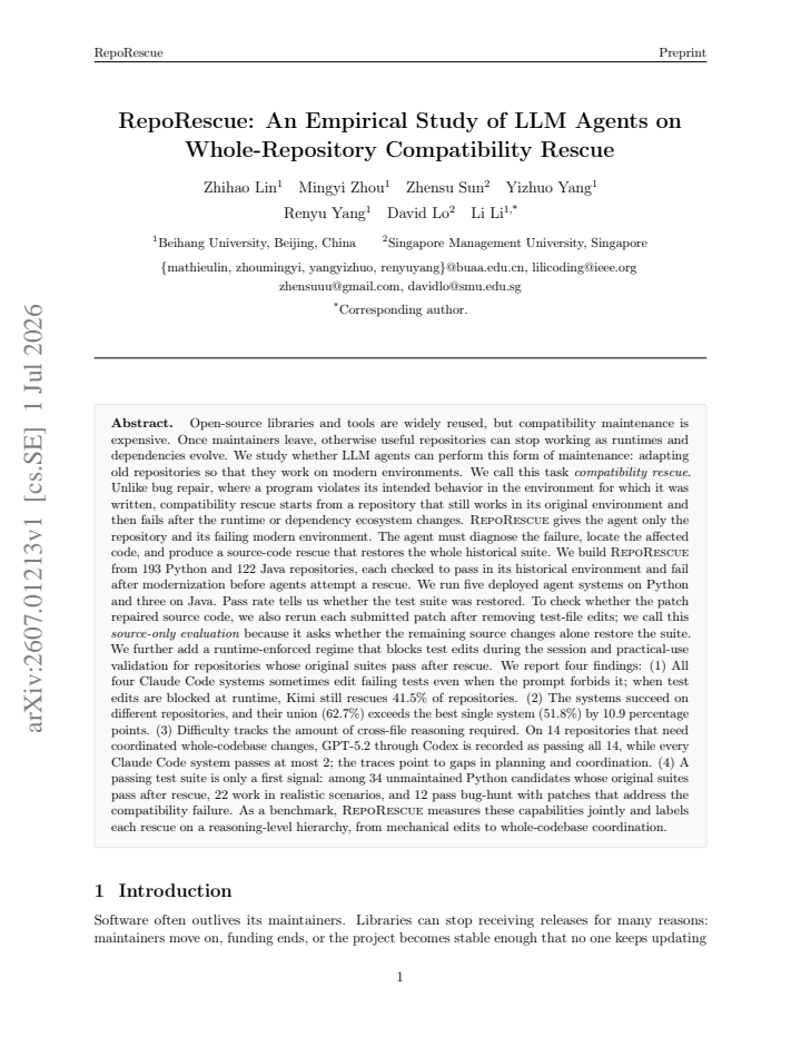 First page
