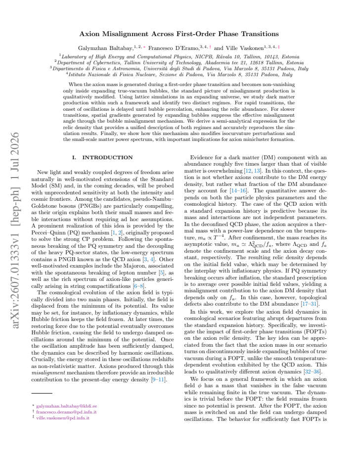 First page