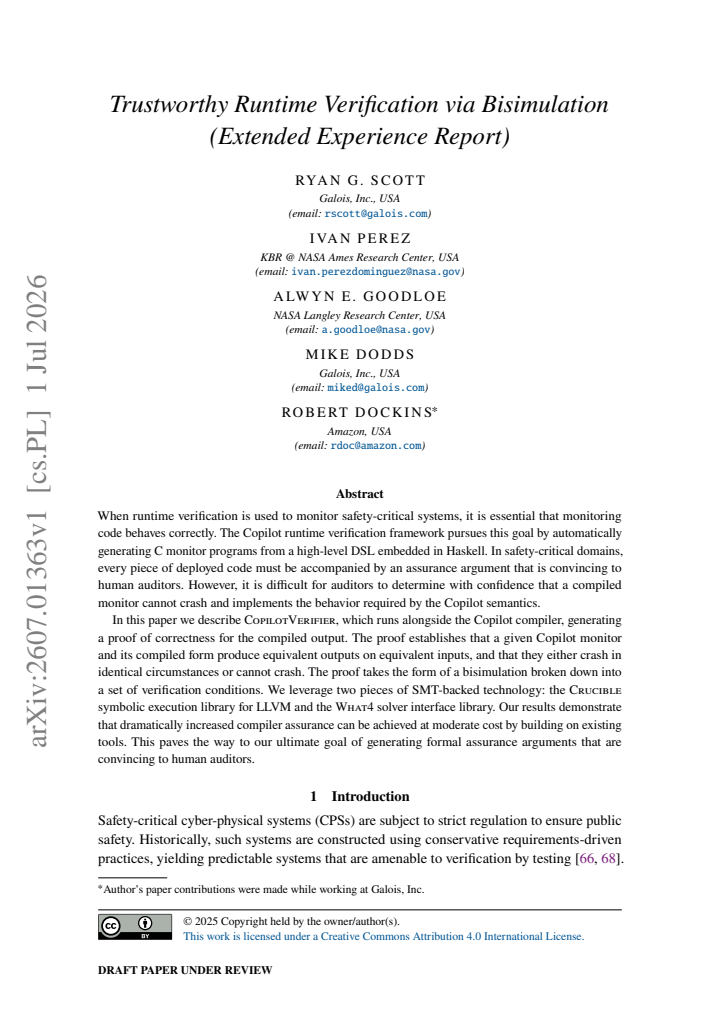 First page