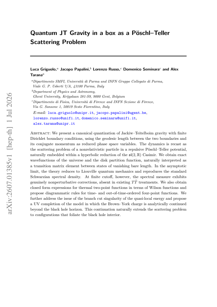 First page