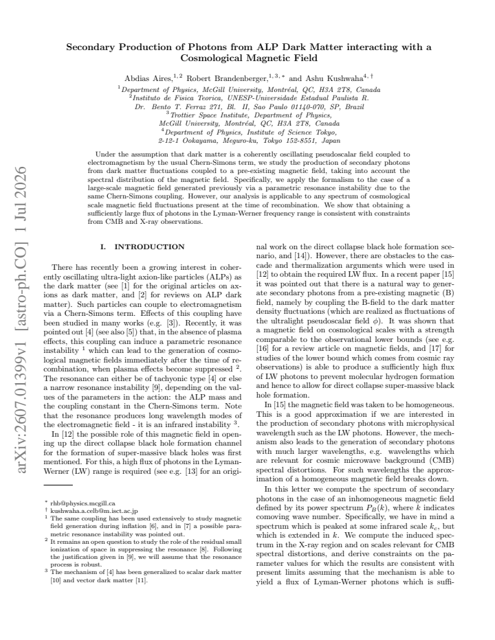 First page