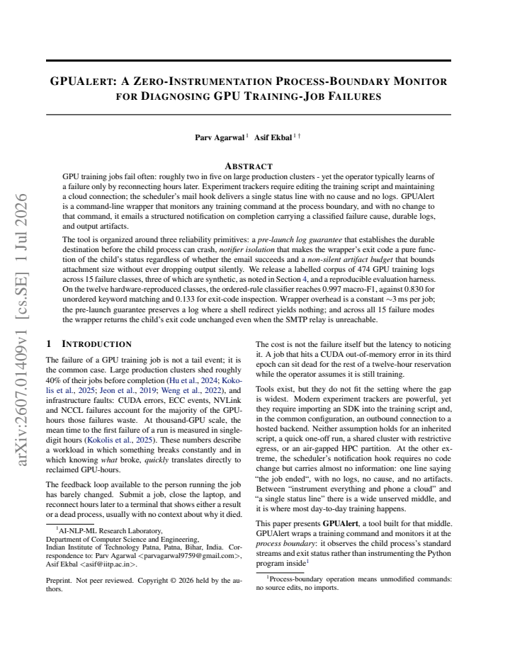 First page