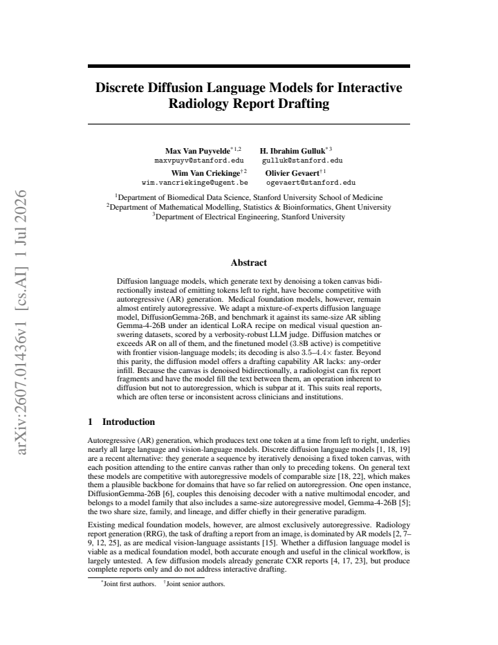 First page