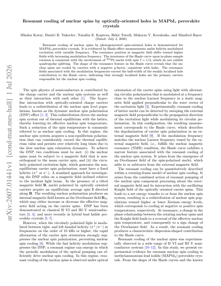 First page