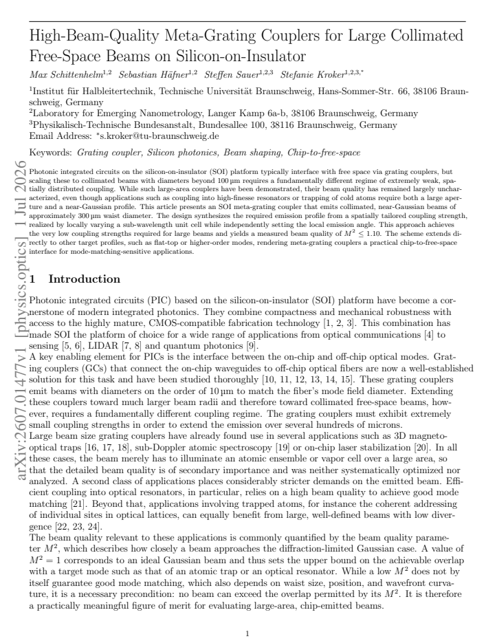 First page