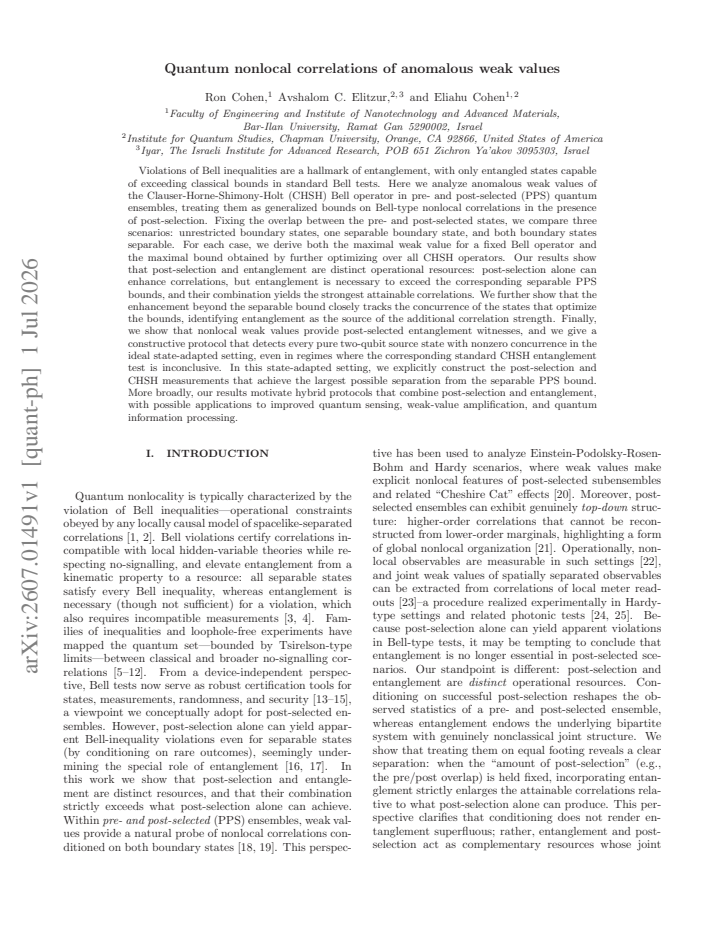 First page