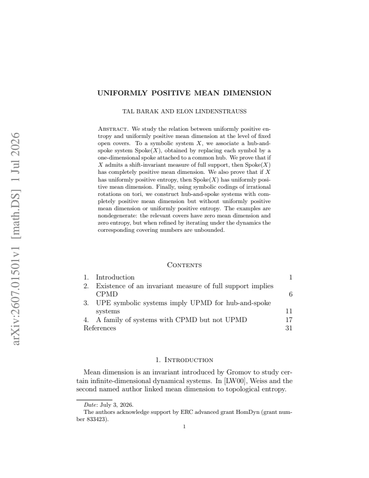 First page