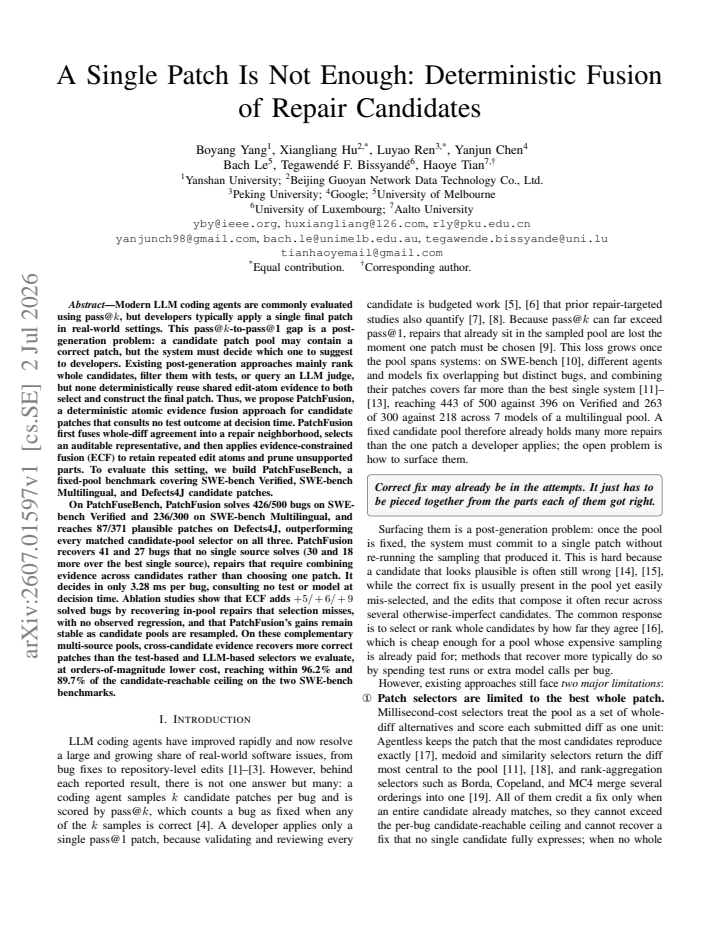 First page