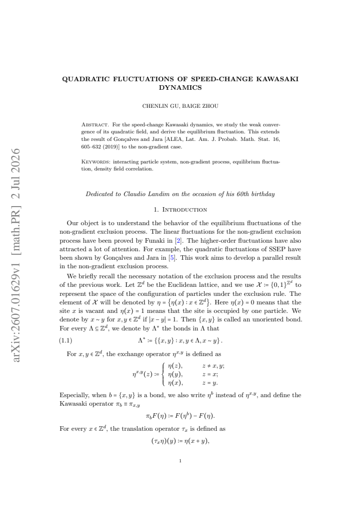 First page