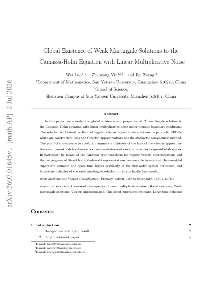 First page