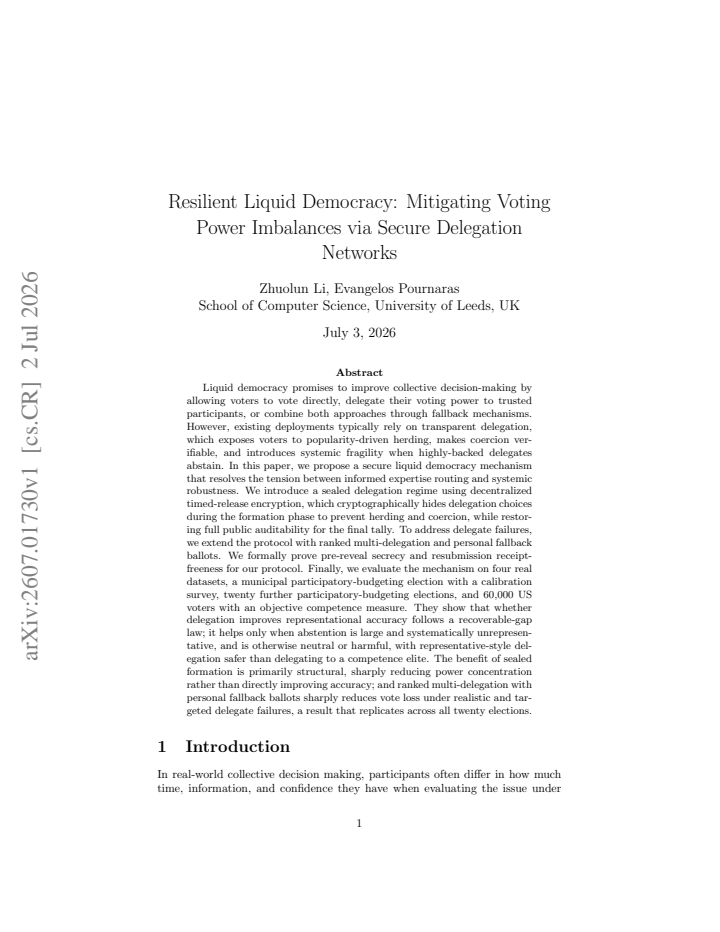 First page