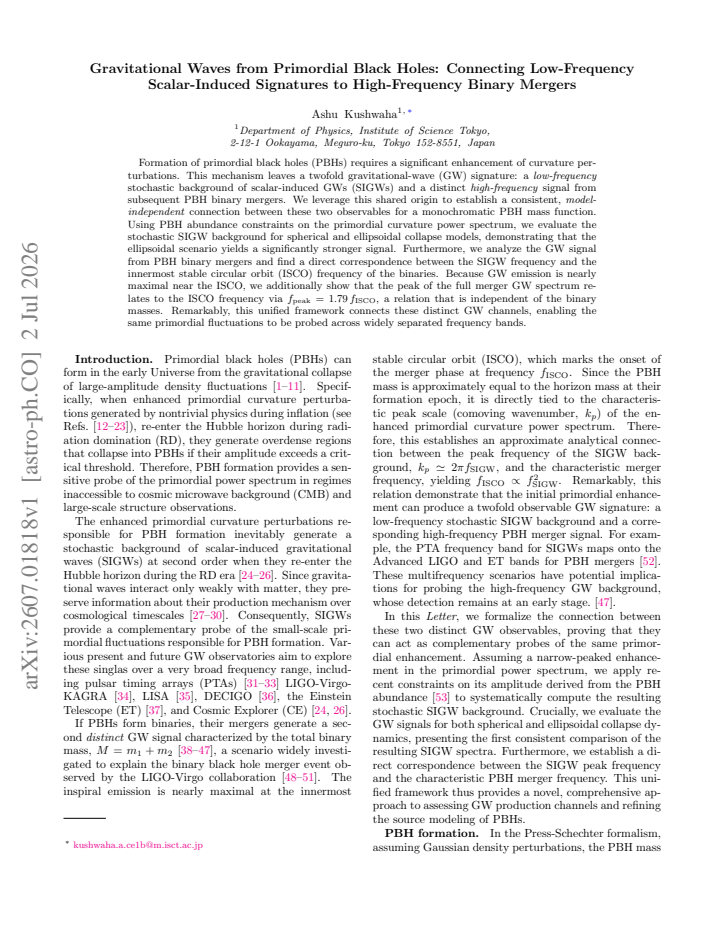 First page