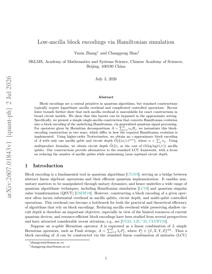 First page