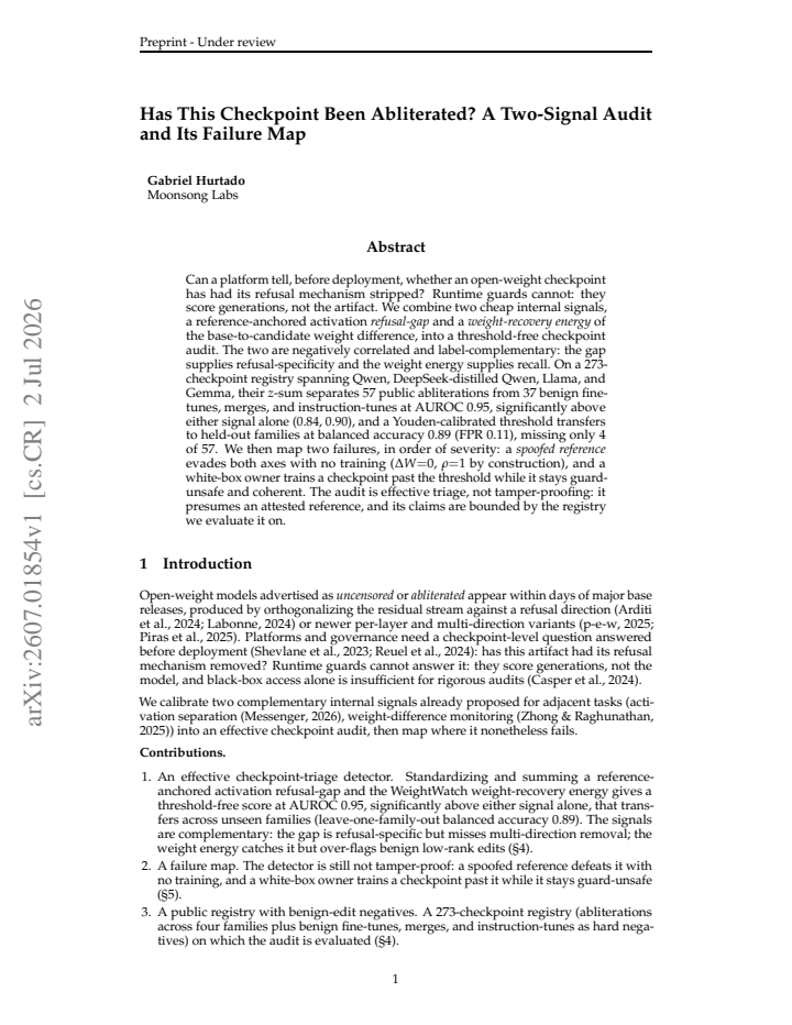 First page