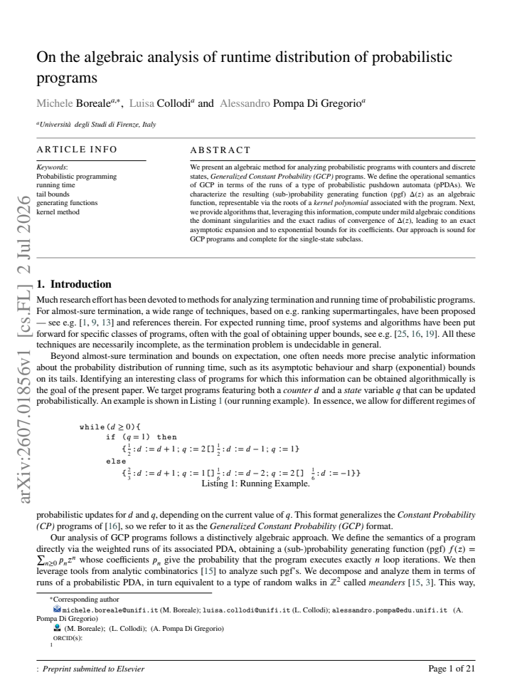 First page