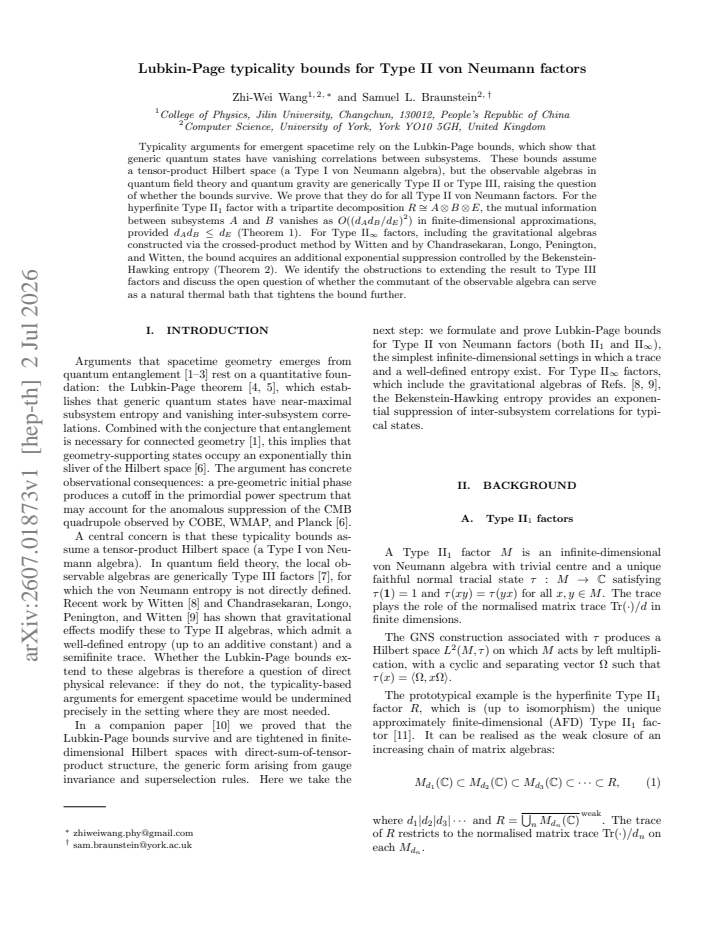 First page