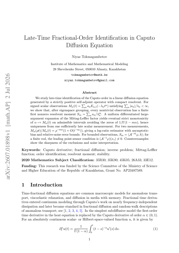 First page
