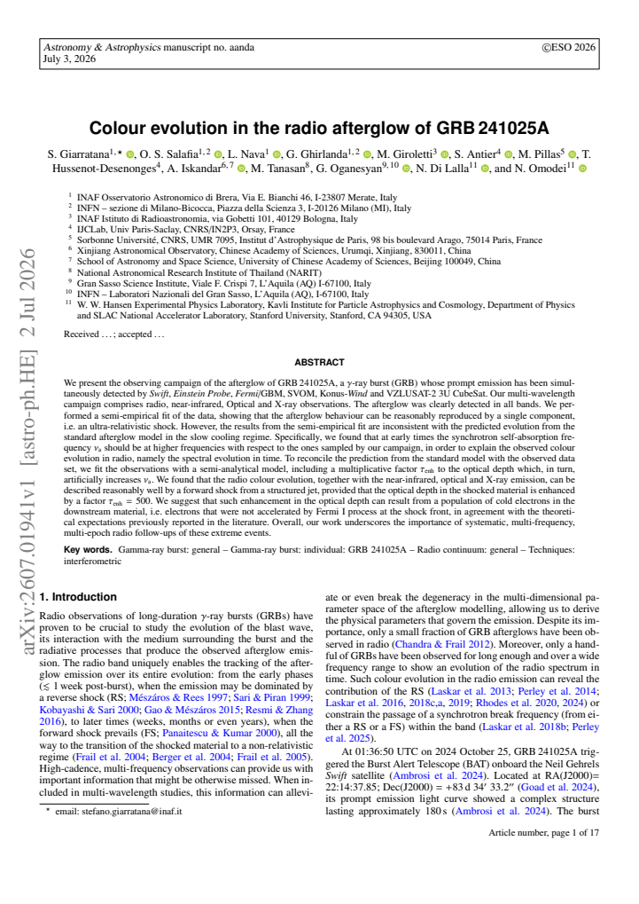 First page