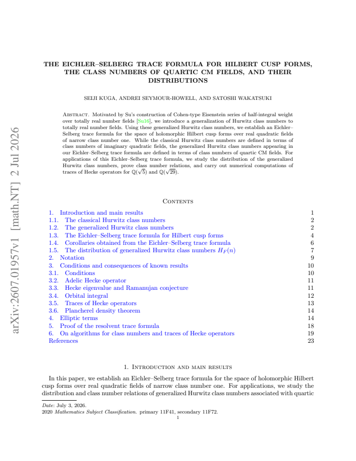 First page