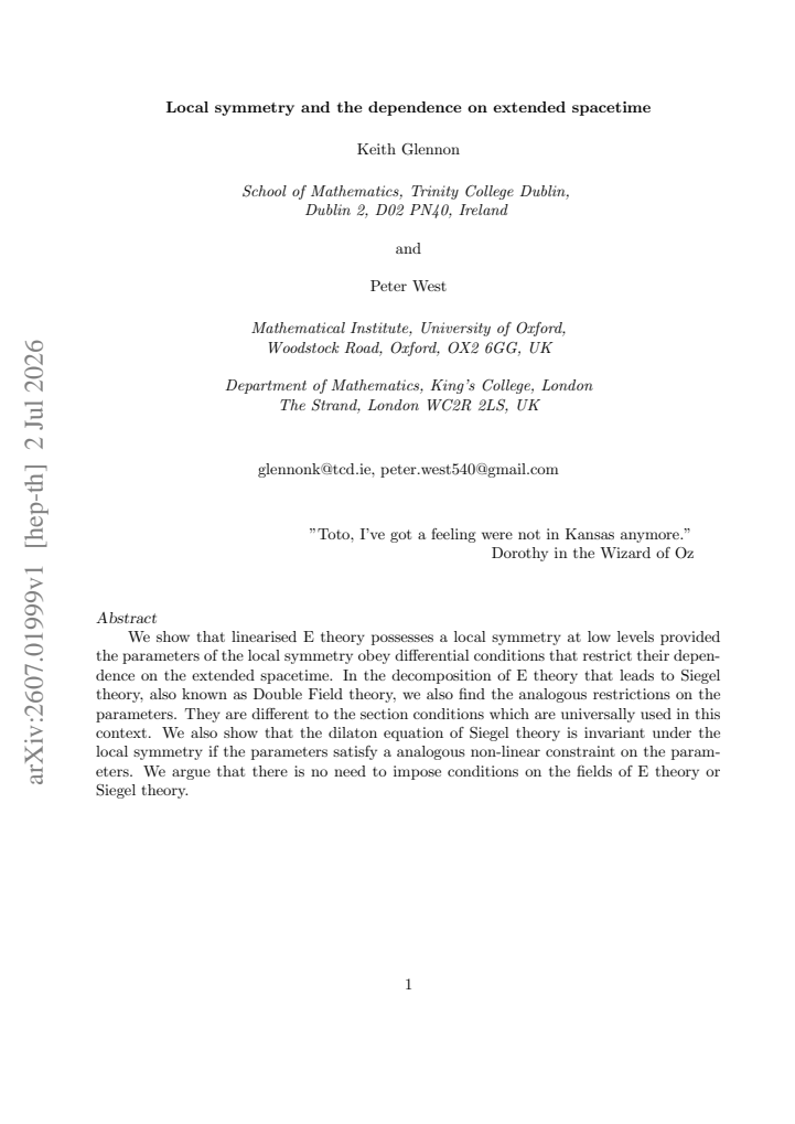 First page