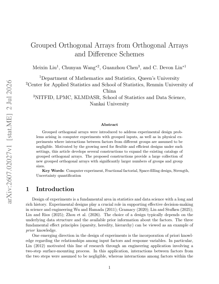 First page