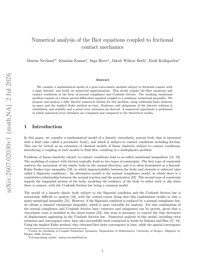 First page