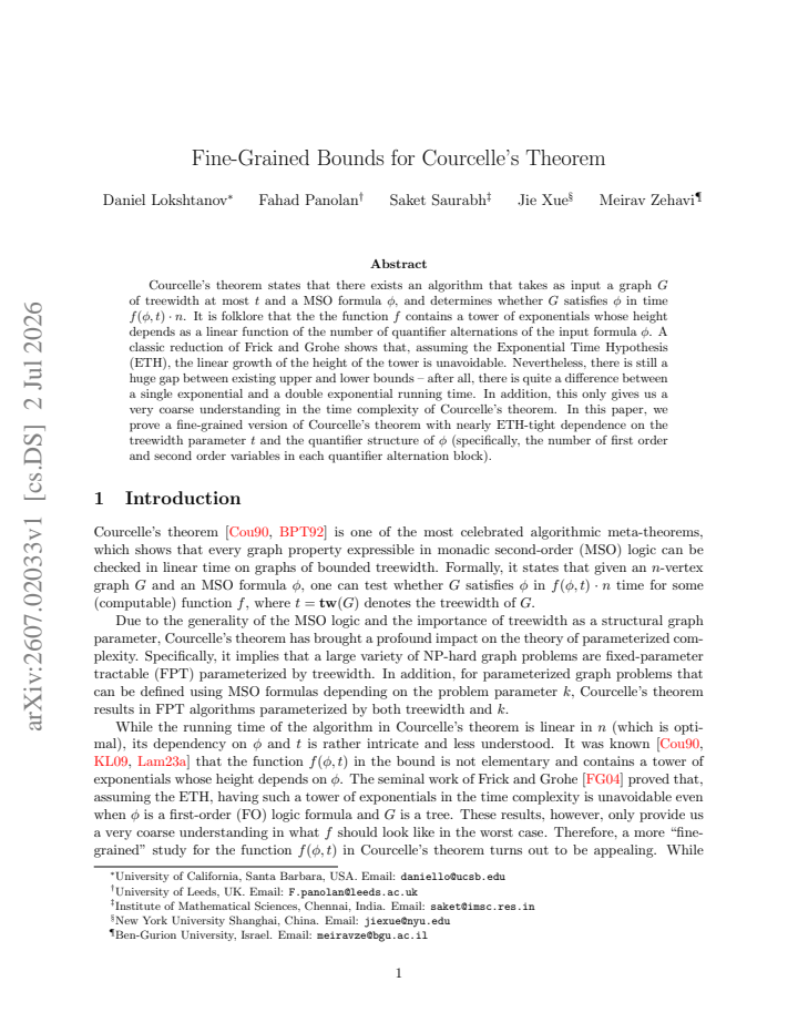 First page