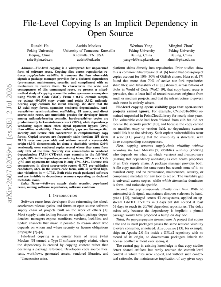 First page