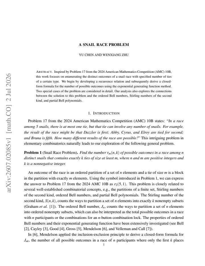 First page
