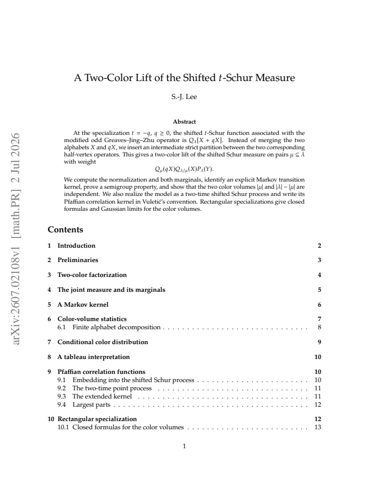 First page