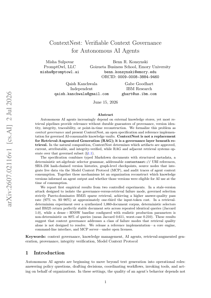 First page