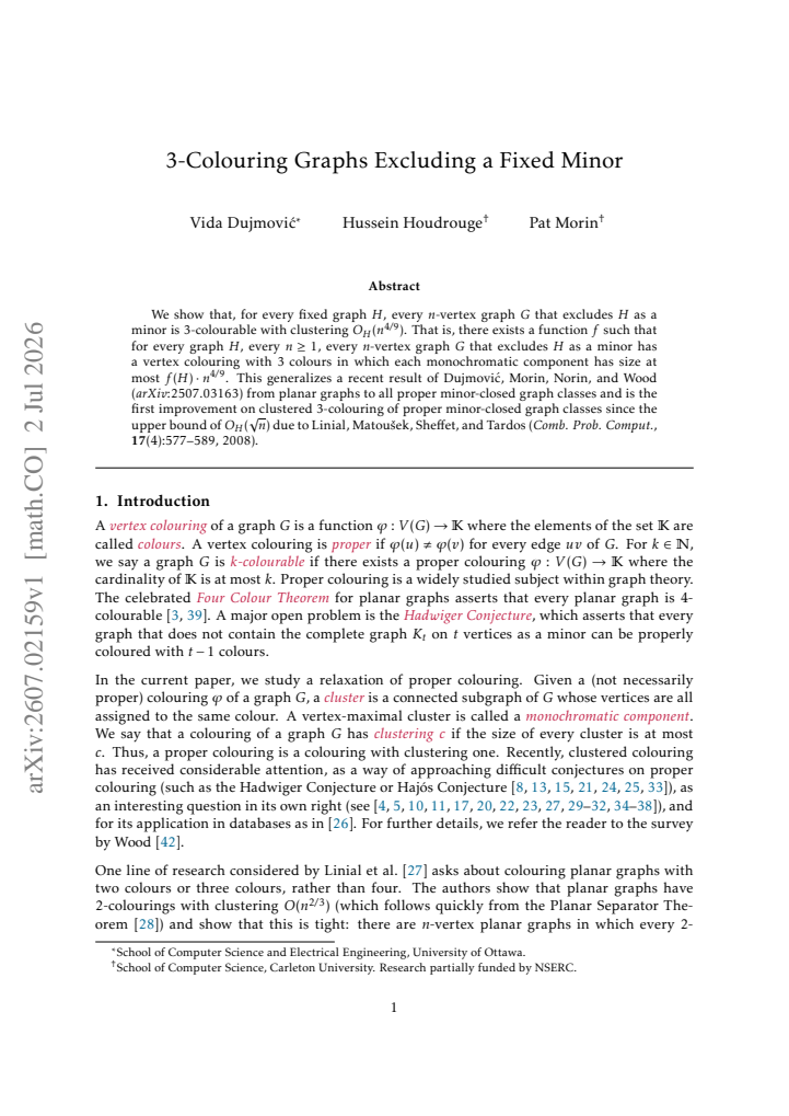 First page