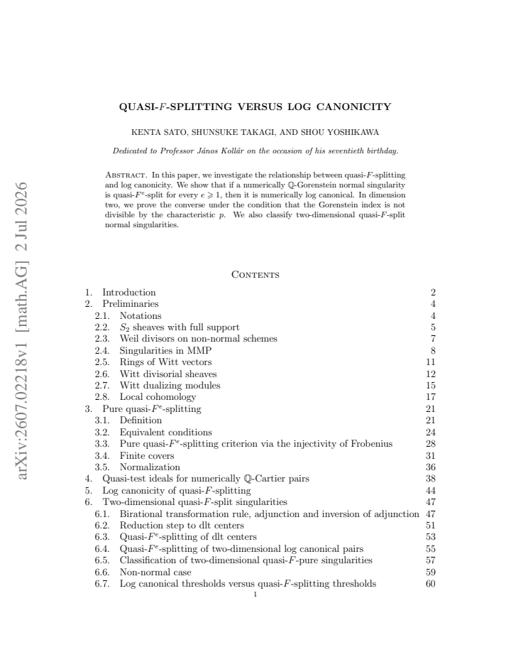 First page