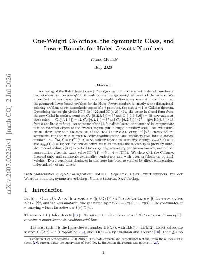 First page
