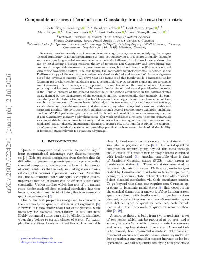 First page