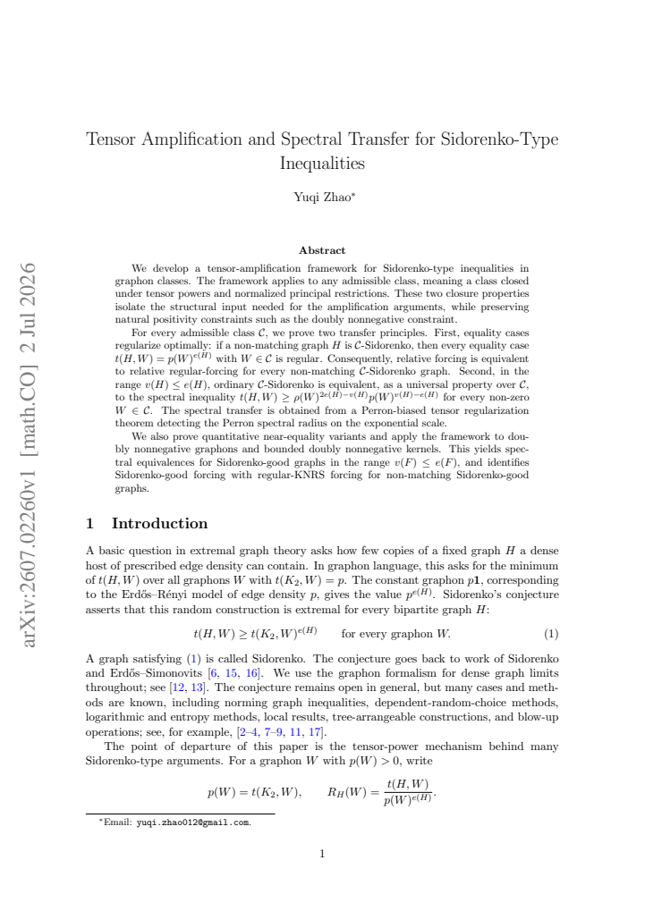 First page