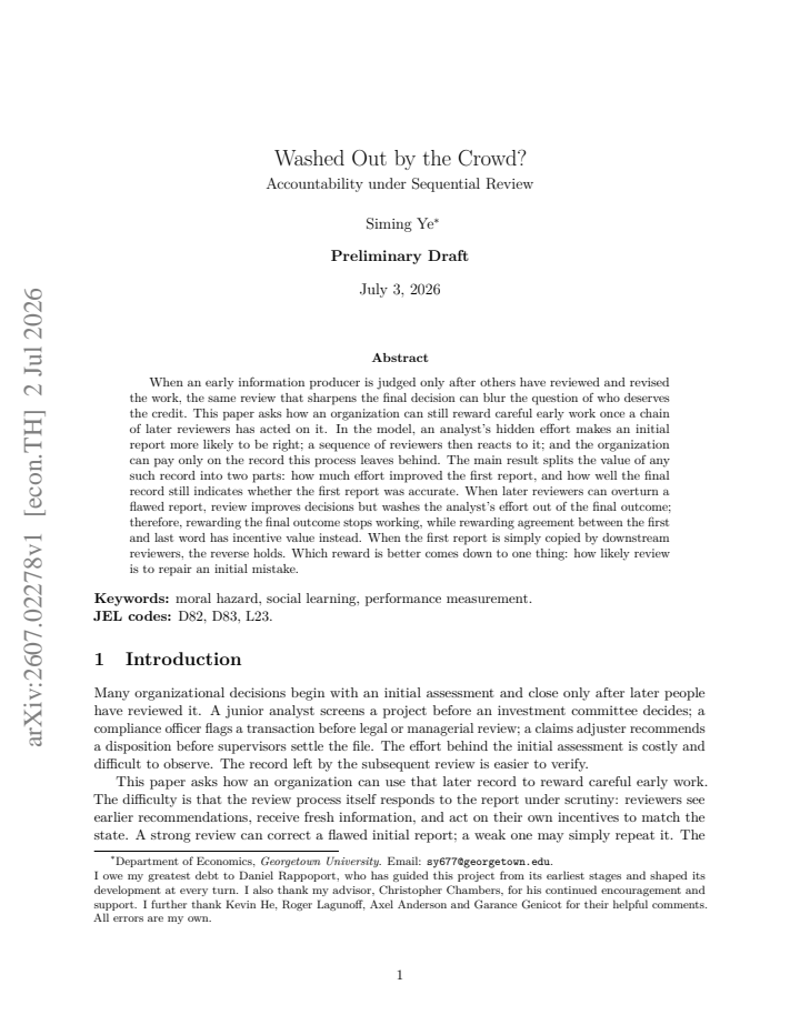 First page