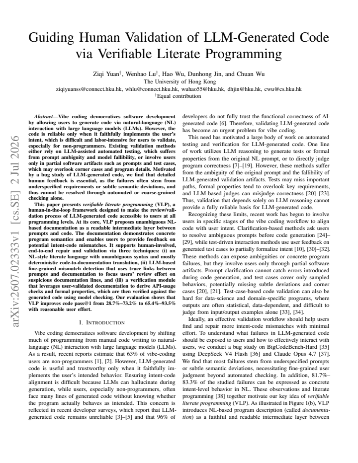 First page