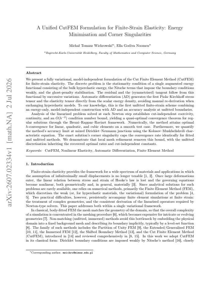 First page