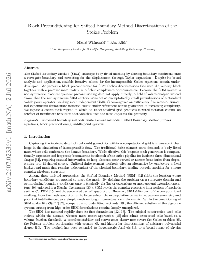 First page
