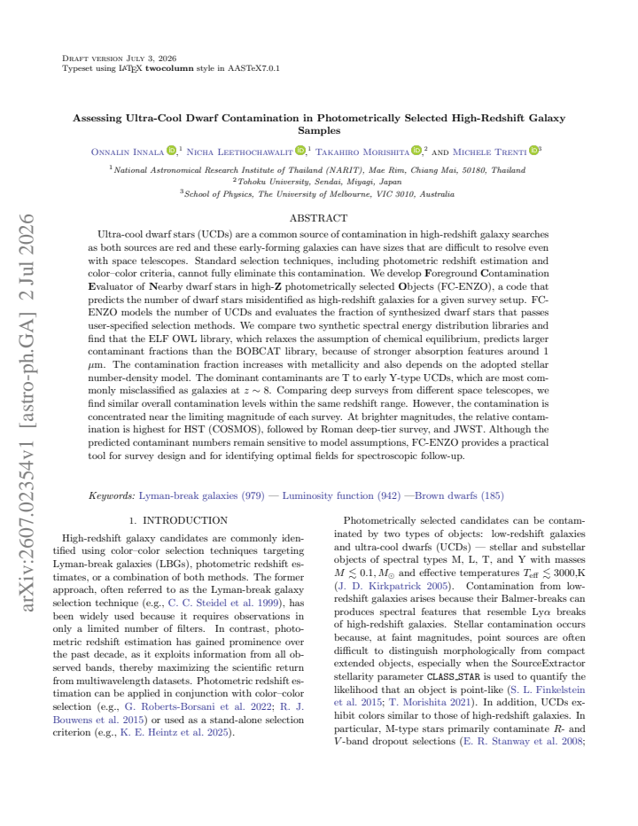 First page