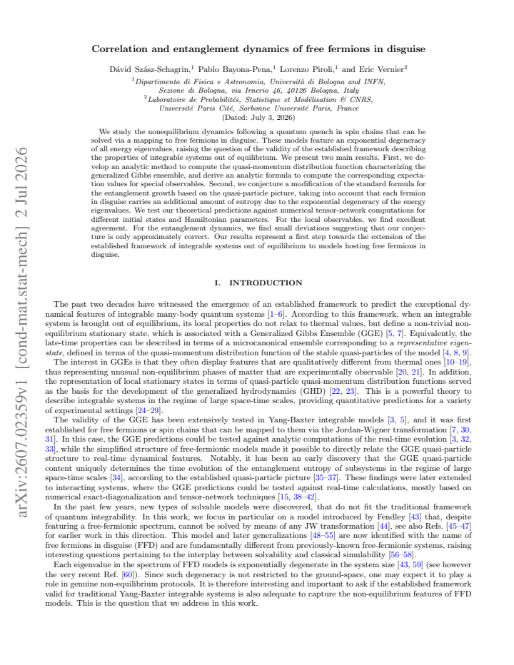 First page