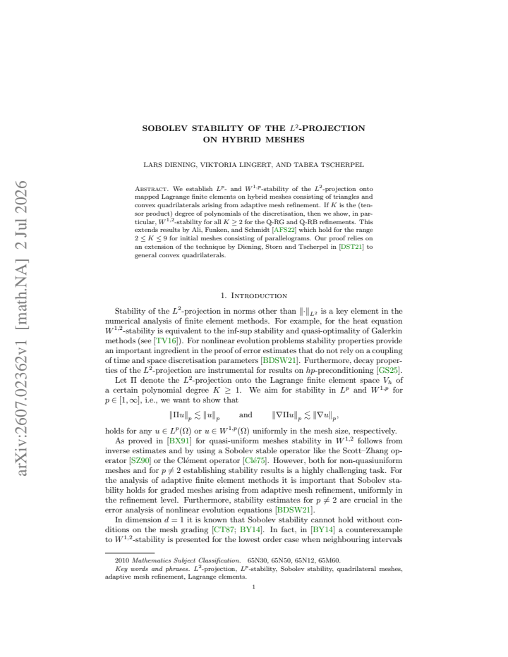 First page