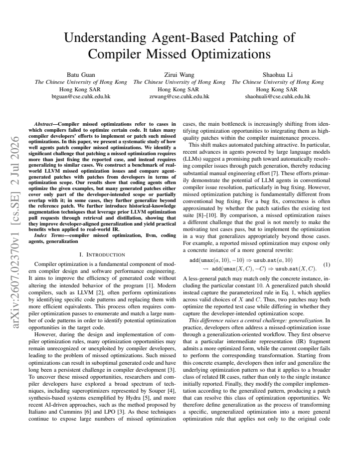 First page