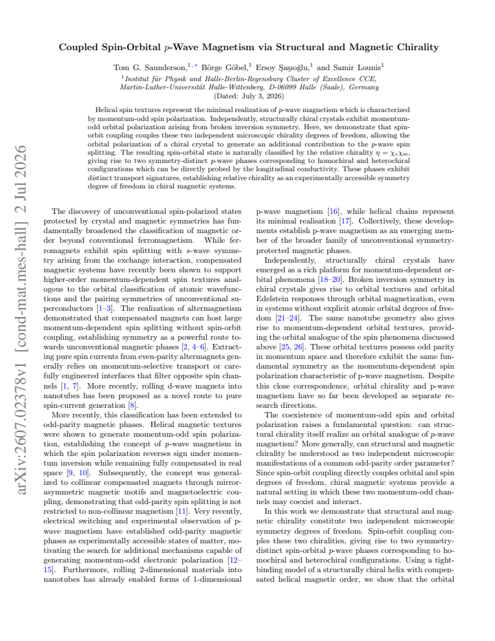 First page