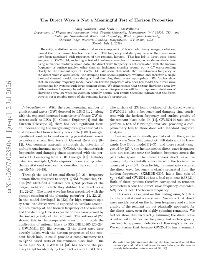 First page