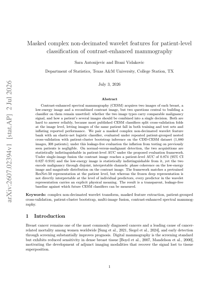 First page