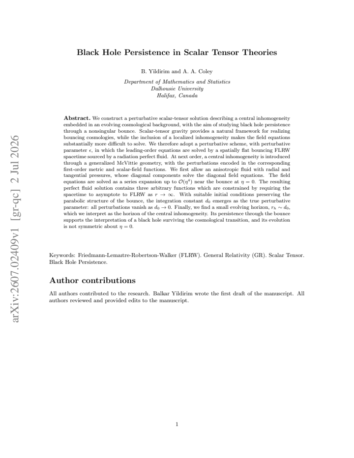 First page