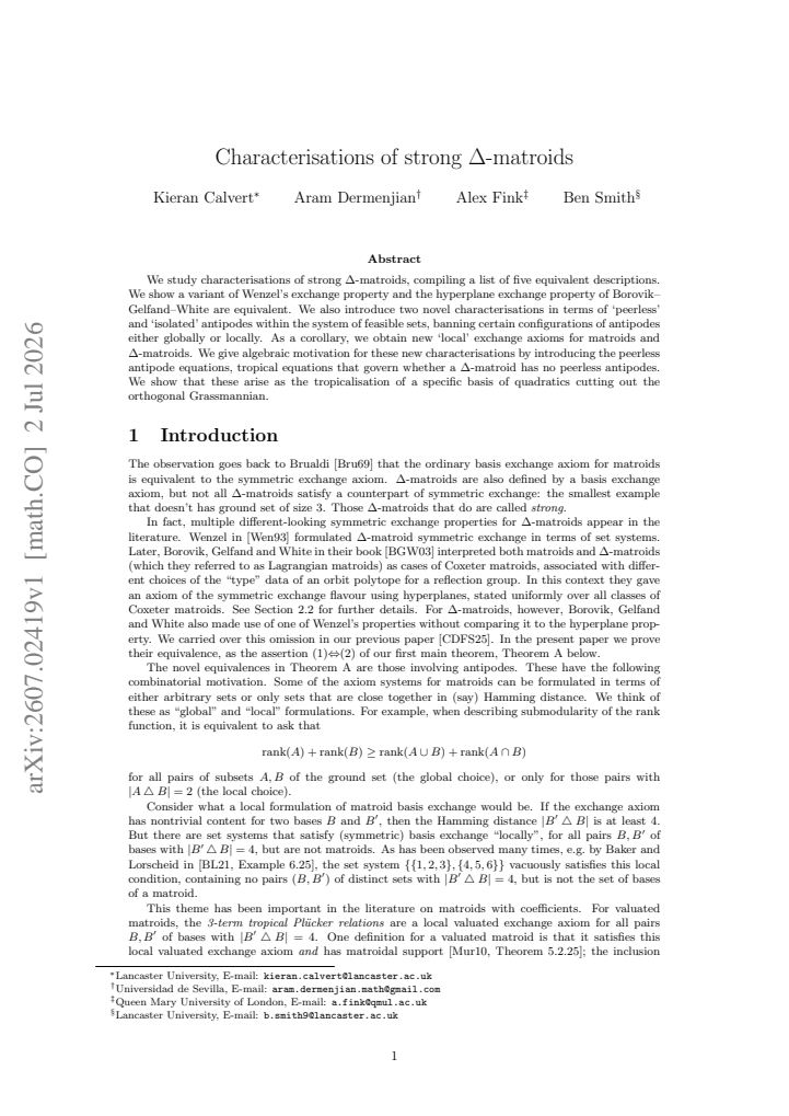 First page