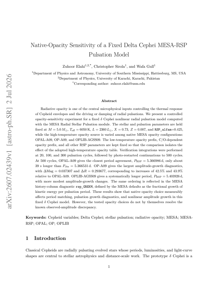 First page